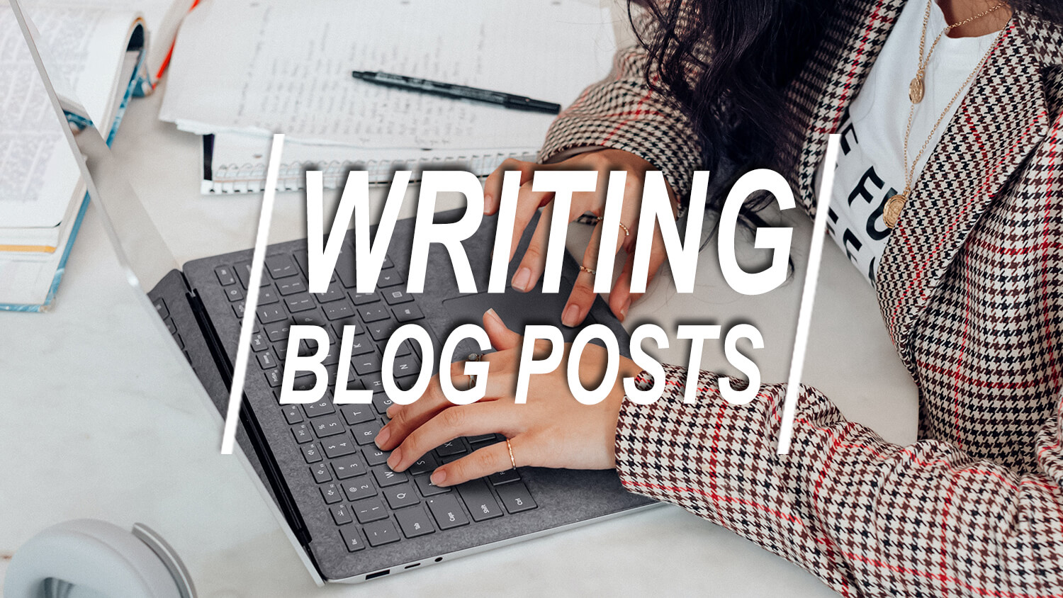 alt ‘writing blog post’